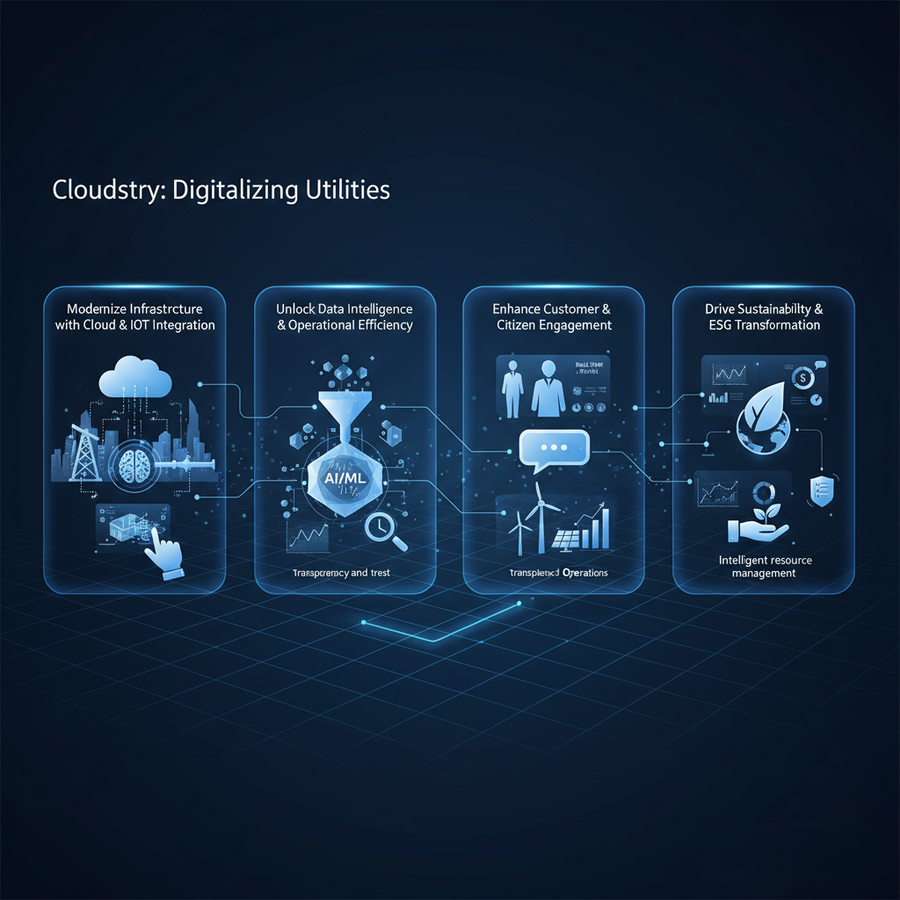how cloudstry helps in utilities sector